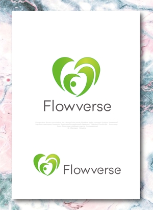 Q-Design (cats-eye)さんの新規法人「Flowverse」のロゴへの提案