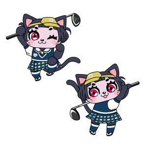 しみしみ (itimatu5label)さんの室内ゴルフシミュレーション店舗のキャラクターデザインへの提案