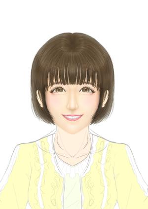 蓬翼　茶々ナ (horty_graphic)さんのシャッターアートの原画　綺麗な女性を描ける方　コンペ応募の際はラフ画でO.Kへの提案