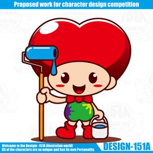 DESIGN-151A (non-wataboushi)さんの一般住宅塗装会社のロゴ又は、キャラクターへの提案