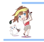 悠希 (yuruta1224)さんの室内ゴルフシミュレーション店舗のキャラクターデザインへの提案