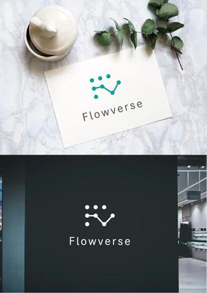 a ()さんの新規法人「Flowverse」のロゴへの提案