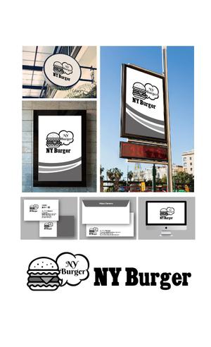 K-J (king_j)さんの英語の話せるハンバーガーショップ「 NY Burger」のロゴへの提案