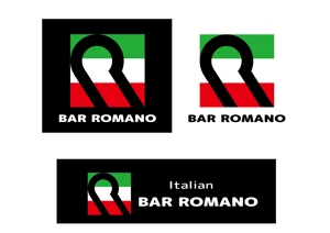 THREEWHEELS (threewheels)さんの麻布十番のイタリアンバル「BAR ROMANO」のロゴ＆マークへの提案