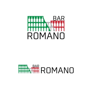 StageGang (5d328f0b2ec5b)さんの麻布十番のイタリアンバル「BAR ROMANO」のロゴ＆マークへの提案