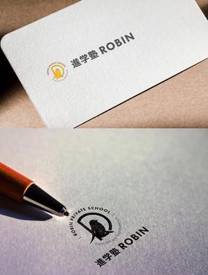 カワシーデザイン (cc110)さんの進学塾ROBINのロゴへの提案