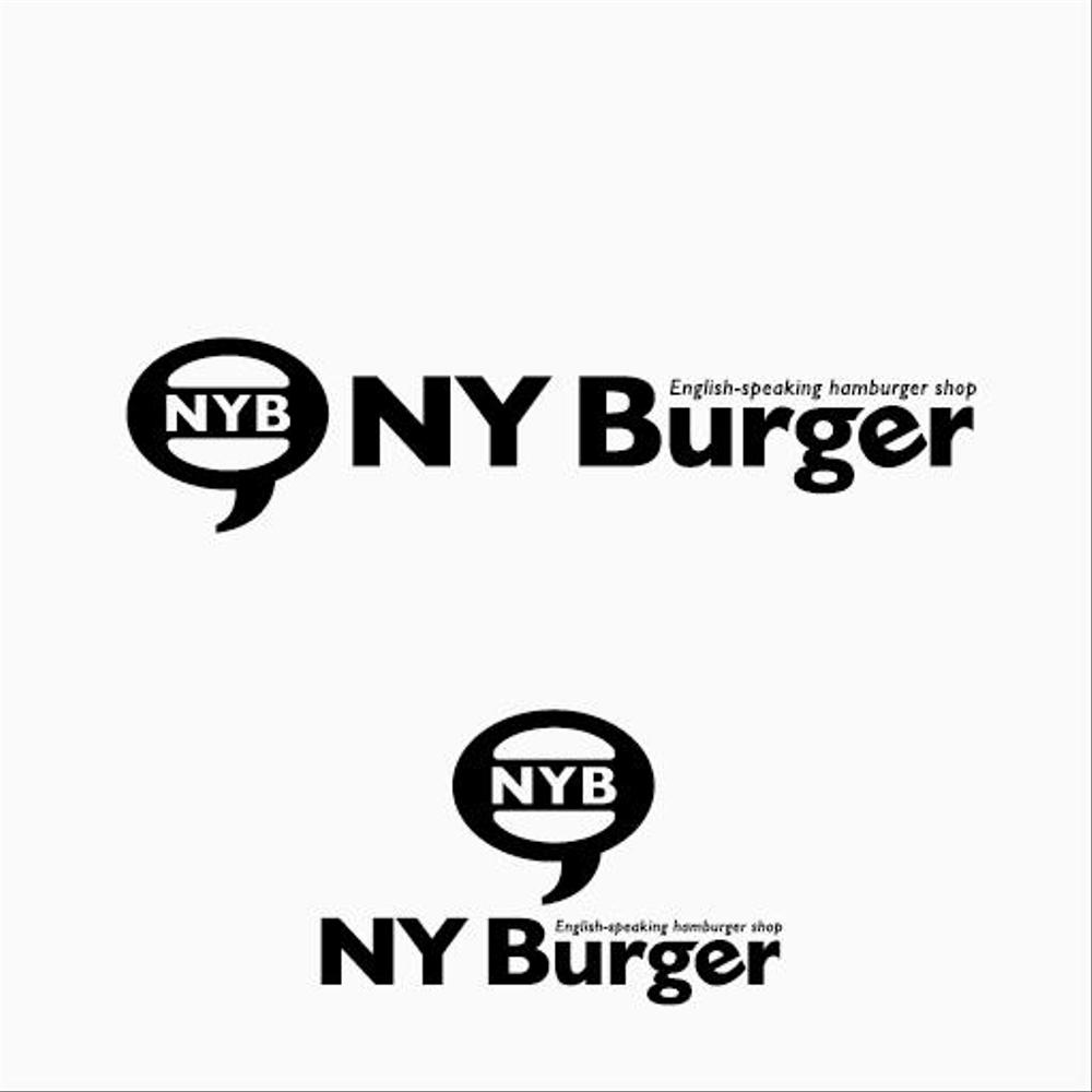 英語の話せるハンバーガーショップ「 NY Burger」のロゴ