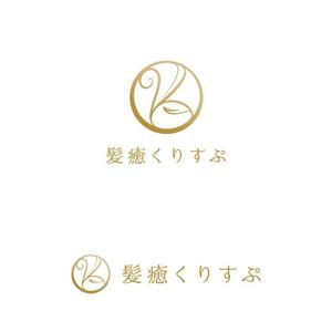 marutsuki (marutsuki)さんの植物系ヘアカラーの専門美容室「髪癒くりすぷ」（kamiyu）のロゴへの提案