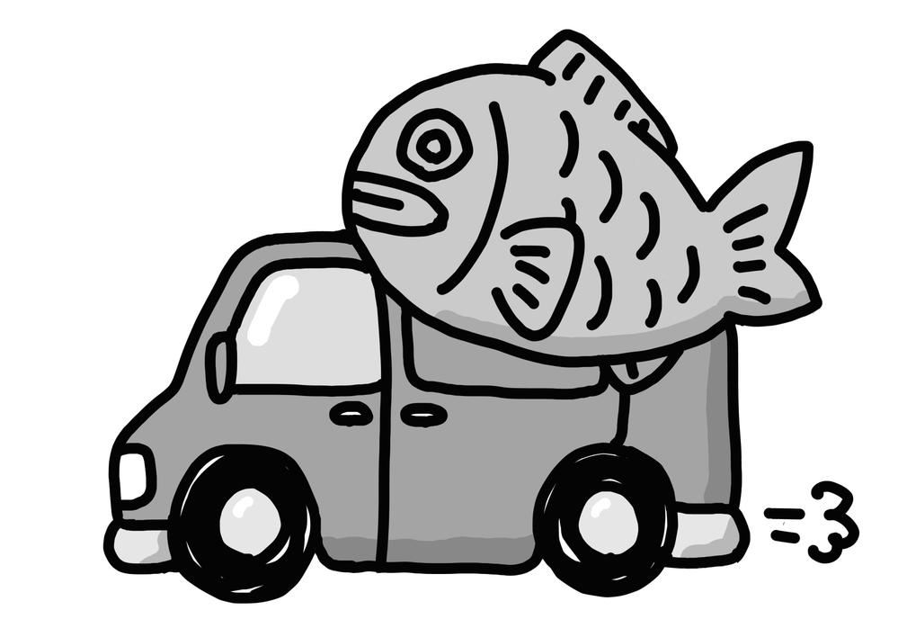 移動販売車のイラスト