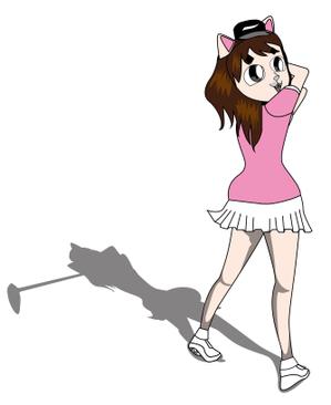 claymansa5さんの室内ゴルフシミュレーション店舗のキャラクターデザインへの提案