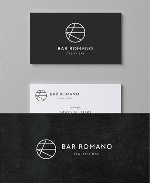ノコル・デザイン (nocoru)さんの麻布十番のイタリアンバル「BAR ROMANO」のロゴ＆マークへの提案