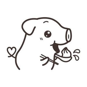 ヤンロン (yanron)さんの【飲食関連】小豚が焼き小龍包を食べ、肉汁を飛ばすイラストをお願いします。への提案