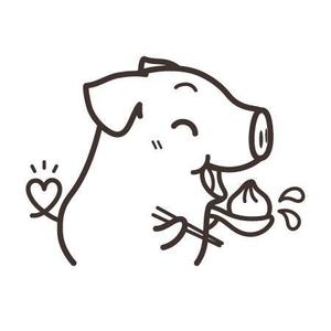 ヤンロン (yanron)さんの【飲食関連】小豚が焼き小龍包を食べ、肉汁を飛ばすイラストをお願いします。への提案