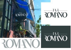 Yoshioka tomomi (tommmmo)さんの麻布十番のイタリアンバル「BAR ROMANO」のロゴ＆マークへの提案