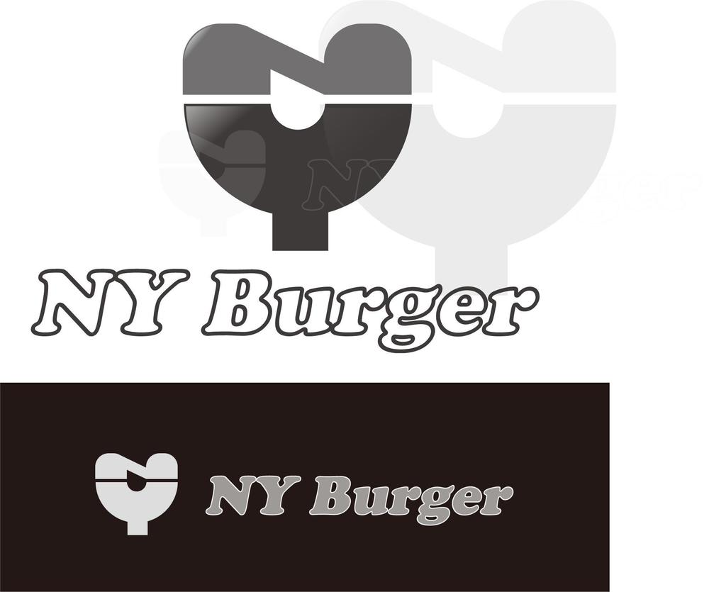 英語の話せるハンバーガーショップ「 NY Burger」のロゴ