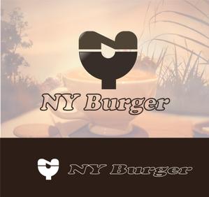 arc design (kanmai)さんの英語の話せるハンバーガーショップ「 NY Burger」のロゴへの提案