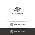 オーキ・ミワ (duckblue)さんの英語の話せるハンバーガーショップ「 NY Burger」のロゴへの提案