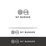 オーキ・ミワ (duckblue)さんの英語の話せるハンバーガーショップ「 NY Burger」のロゴへの提案