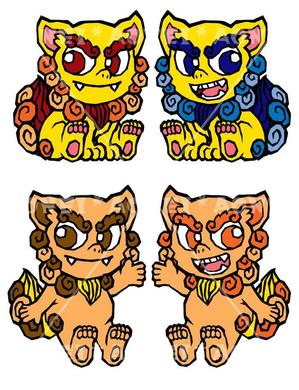 あおねぇ (pudding_0822)さんのサイト・看板に使う沖縄「シーサー」のキャラクターデザインへの提案