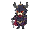 タカダユウスケ (takada01020102)さんのゲームで使用する王道RPGのキャラクターデザイン（立ち絵）その１：暗黒騎士への提案