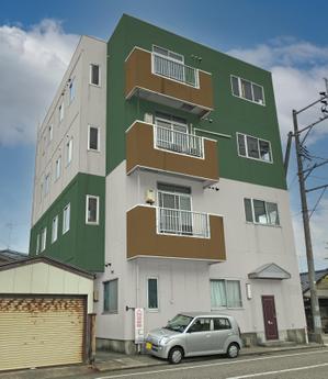 speedster (speedster)さんの4階建てマンション「Mビル」の外壁塗装デザインへの提案