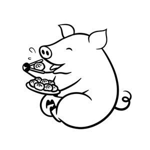 Tamooo（タムー） (tamotsu0art)さんの【飲食関連】小豚が焼き小龍包を食べ、肉汁を飛ばすイラストをお願いします。への提案