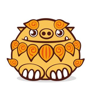 コマツ (koma840)さんのサイト・看板に使う沖縄「シーサー」のキャラクターデザインへの提案