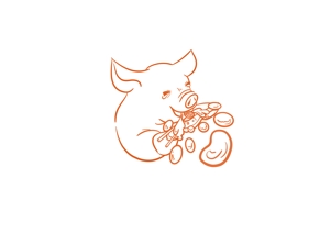 もりかわ (Mai_m)さんの【飲食関連】小豚が焼き小龍包を食べ、肉汁を飛ばすイラストをお願いします。への提案