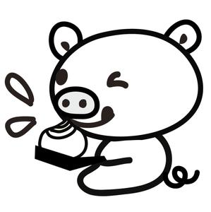 やちよ (yachiyo05)さんの【飲食関連】小豚が焼き小龍包を食べ、肉汁を飛ばすイラストをお願いします。への提案