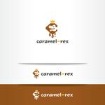 オーキ・ミワ (duckblue)さんのキャラメル専門店「caramel-rex（キャラメル レックス）」のロゴへの提案