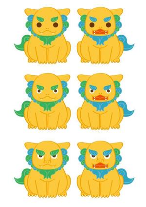 noahNeco（のあねこ） (noahNeco)さんのサイト・看板に使う沖縄「シーサー」のキャラクターデザインへの提案