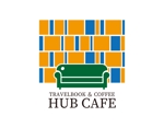 tora (tora_09)さんのブックカフェ『TRAVELBOOK　＆　COFFEE　　HUB　CAFE』のロゴへの提案