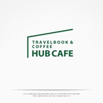H-Design (yahhidy)さんのブックカフェ『TRAVELBOOK　＆　COFFEE　　HUB　CAFE』のロゴへの提案