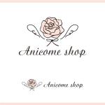 Cosmic design (cosmic_design)さんの造花など装飾品のショップ「Anicome shop」のロゴデザインへの提案