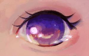 マシロ (shiro_mim)さんの女性の瞳のイラストへの提案