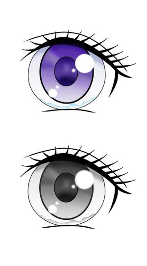 平野秀明 (space-object)さんの女性の瞳のイラストへの提案