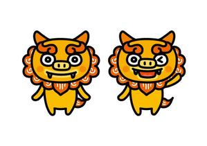 栗山　薫 (kuri_pulsar)さんのサイト・看板に使う沖縄「シーサー」のキャラクターデザインへの提案