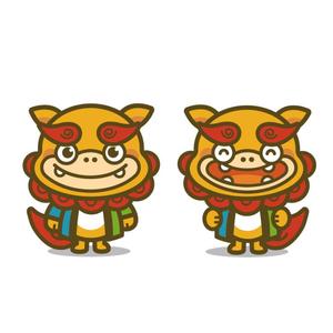 Jelly (Jelly)さんのサイト・看板に使う沖縄「シーサー」のキャラクターデザインへの提案