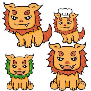 ののの (no_no_no)さんのサイト・看板に使う沖縄「シーサー」のキャラクターデザインへの提案