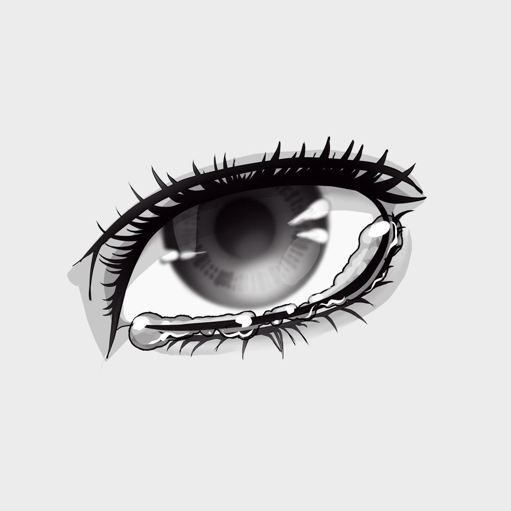 女性の瞳のイラスト