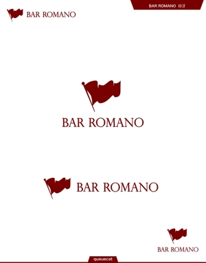 queuecat (queuecat)さんの麻布十番のイタリアンバル「BAR ROMANO」のロゴ＆マークへの提案