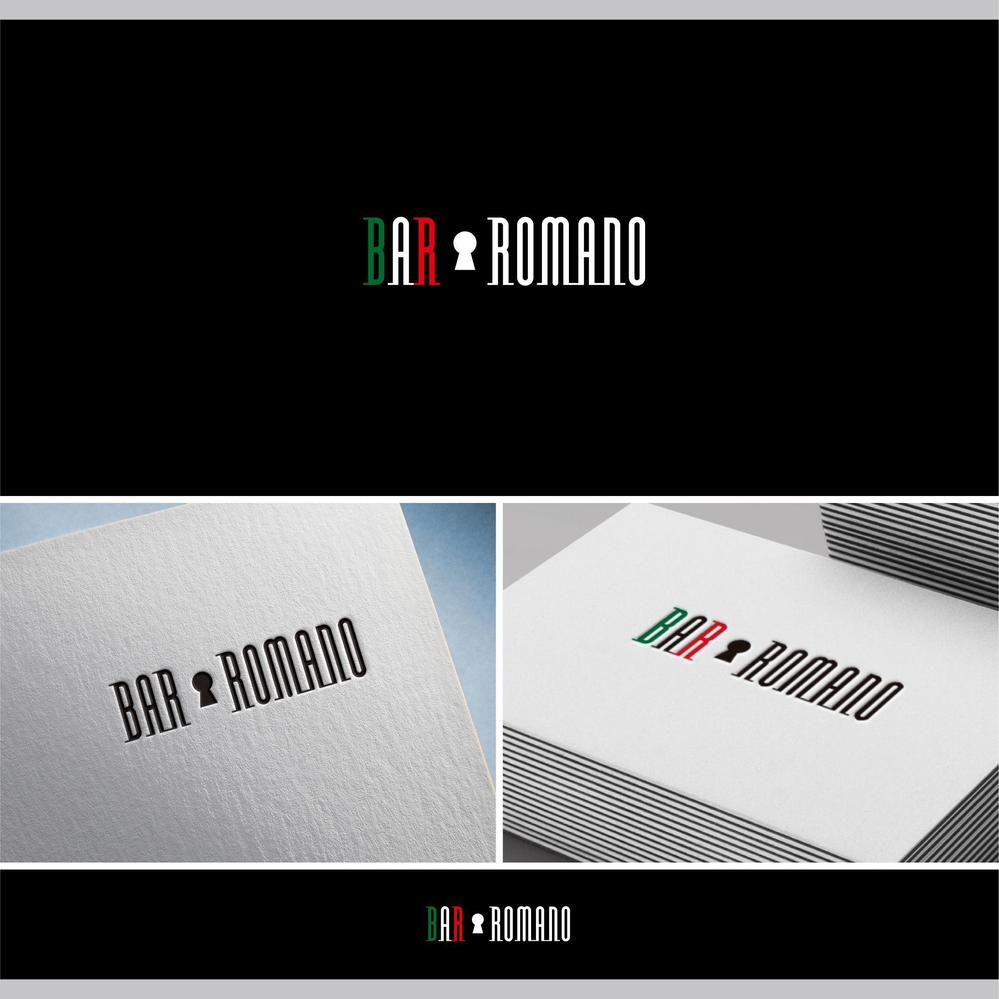 麻布十番のイタリアンバル「BAR ROMANO」のロゴ＆マーク
