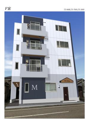 フェアリーテール (fairlytale)さんの4階建てマンション「Mビル」の外壁塗装デザインへの提案