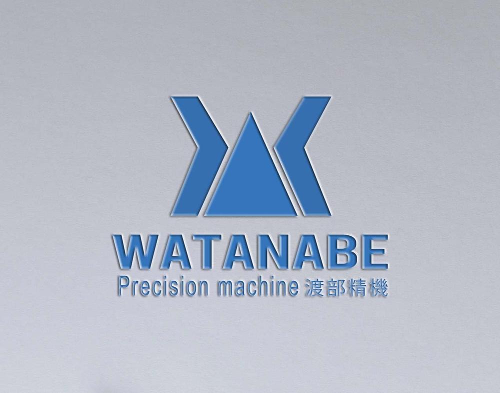 鉄工所である渡部精機（有）のロゴ