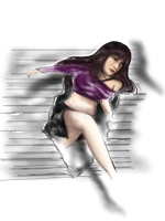 yuu--ga (yuu--ga)さんのシャッターアートの原画　綺麗な女性を描ける方　コンペ応募の際はラフ画でO.Kへの提案
