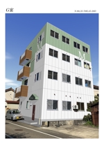 フェアリーテール (fairlytale)さんの4階建てマンション「Mビル」の外壁塗装デザインへの提案