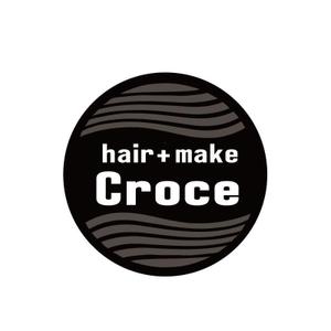 BEAR'S DESIGN (it-bear)さんの美容室「hair+make Croce」のロゴ作成への提案