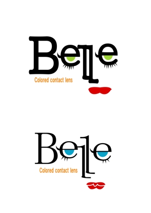 kikujiro (kiku211)さんのカラーコンタクト「Belle」のロゴ作成への提案