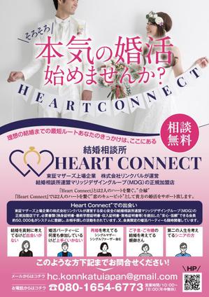 akakidesign (akakidesign)さんの結婚相談所”Heart Connect”のチラシの仕事への提案