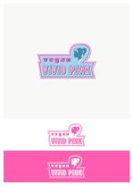 pTree LABO (torch_tree)さんのカフェ「vegan ViViD PINK」のロゴ（商標登録予定なし）への提案